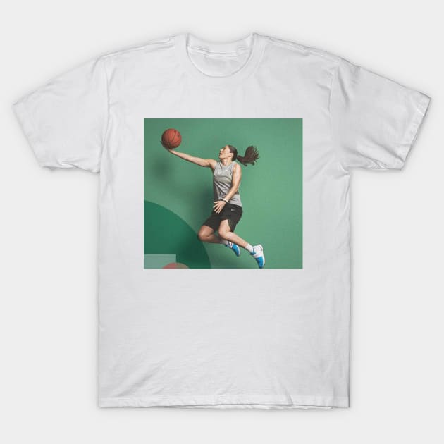 Sue Bird Hoopin' T-Shirt by ethanchristopher